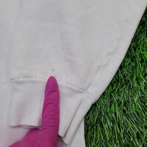 Vintage 90s Kalik Beer Sweatshirt Womens XL 22x22 Boxy White - Picture 10 of 16